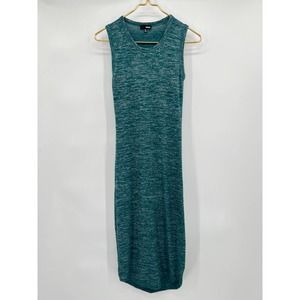 Aritzia Wilfred Free Heathered Green Bruni Bodycon Midi Dress Size XS